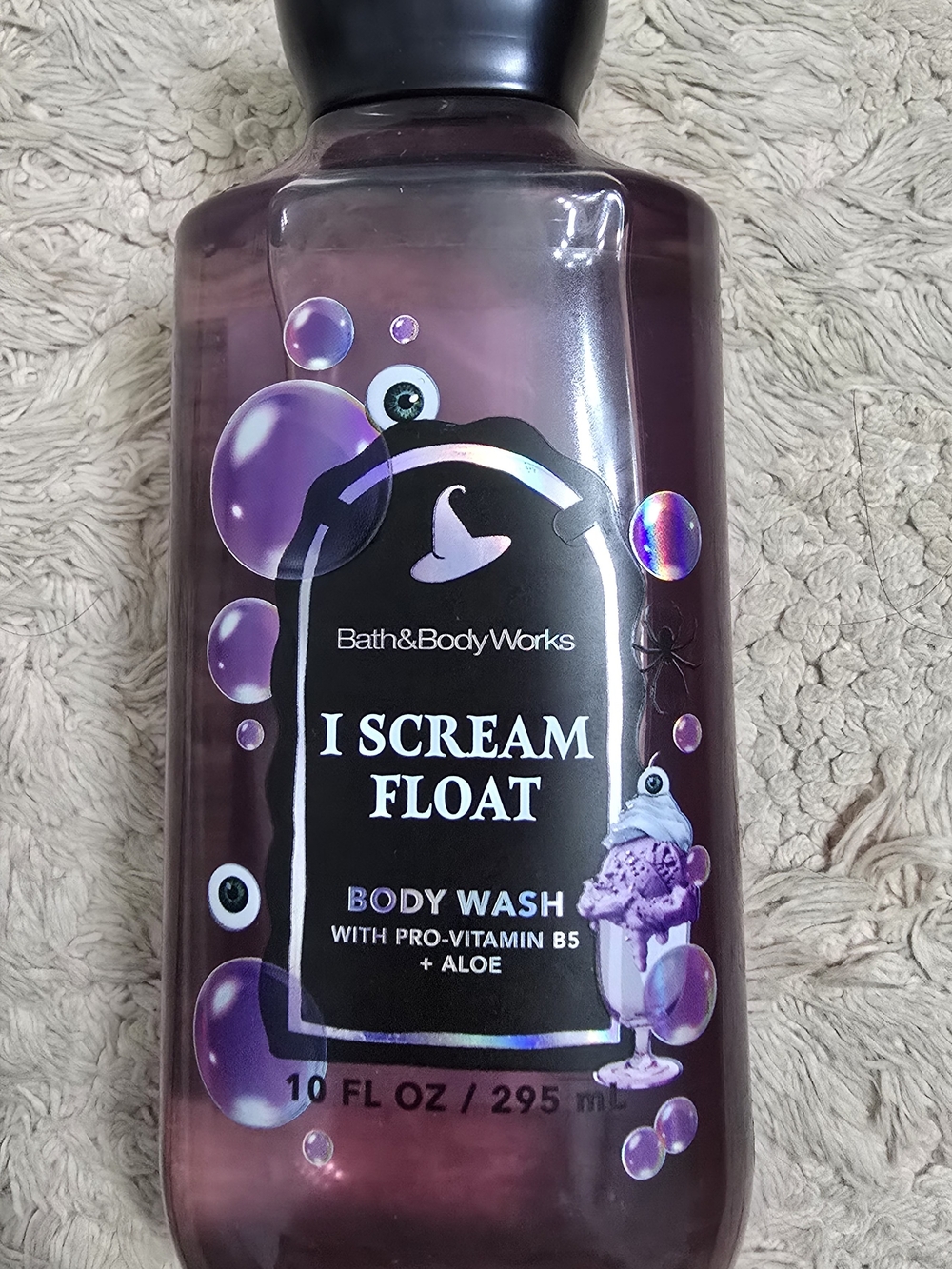 Bath & Body Works I Scream Float Purple Body Wash Bottle